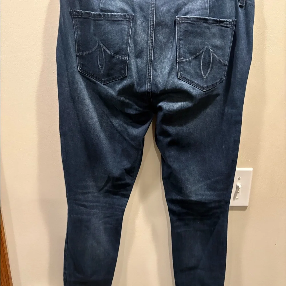 Level 99 Dark Blue Skinny Jeans - Picture 5 of 6